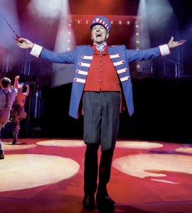 BARNUM - Brian Conley as 'PT Barnum'. Photo by Johan Persson