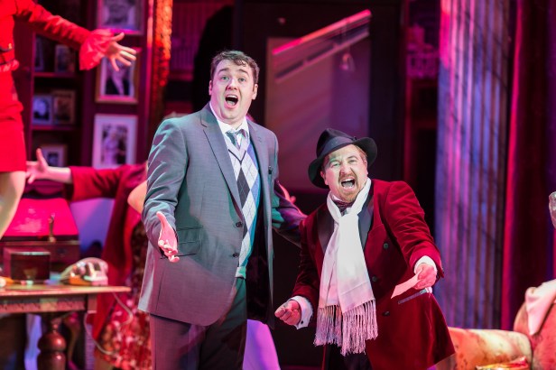 Jason Manford as Leo Bloom and Cory English as Max Bialystock in The Producers. Photograph: Manuel Harlan