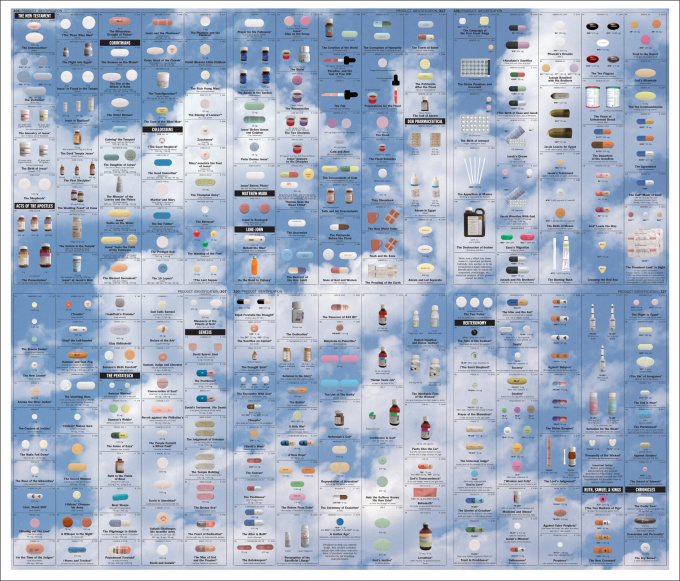 New Religion (Sky) (2005), Courtesy Paul Stolper Gallery © Damien Hirst and Science Ltd. All rights reserved, DACS 2015