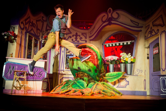 Sam Lupton as Seymour in Little Shop of Horrors. Photograph by Matt Martin