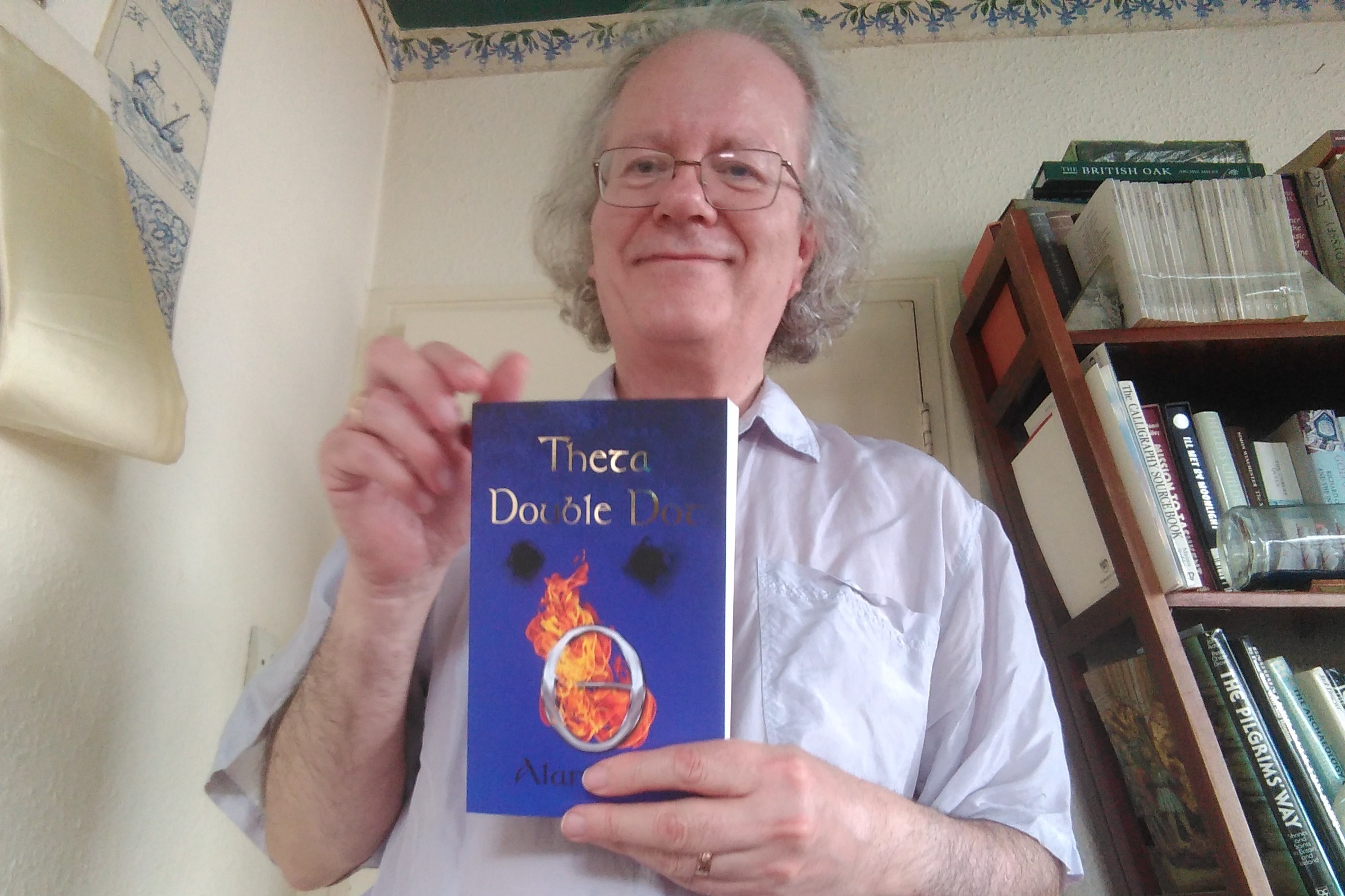 Thrilling moment for Alan Dale as he publishes his first novel
