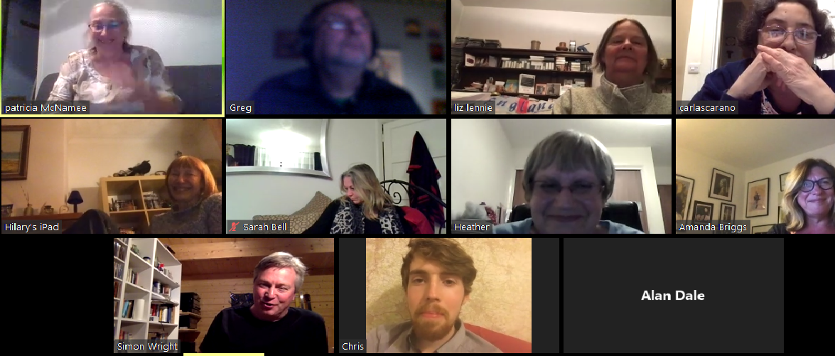 Woking Writers Circle holds its first meeting online