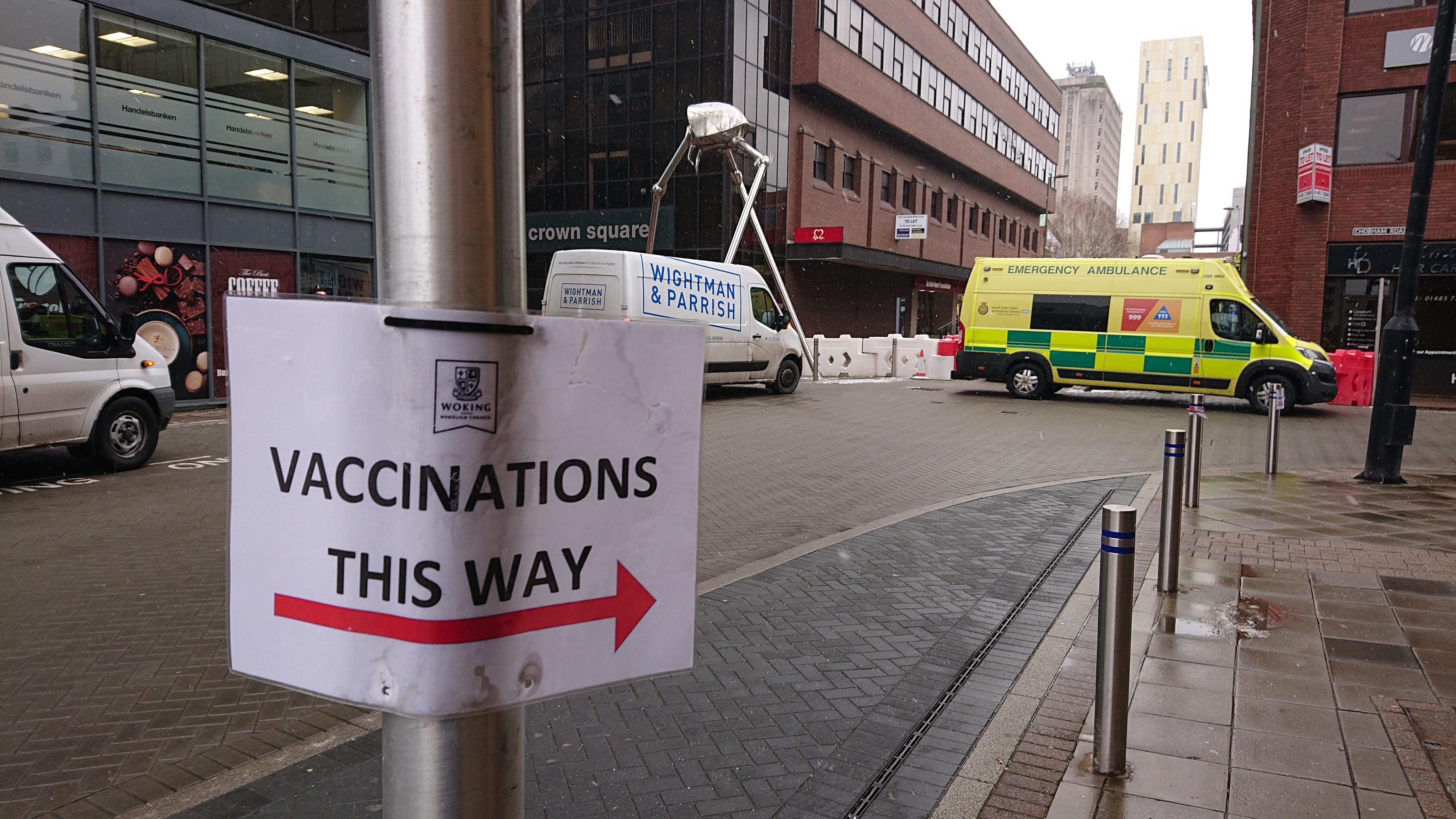 Here’s hoping … two poems about receiving Covid vaccinations in Woking