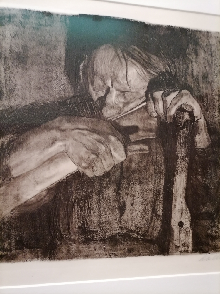 Käthe Kollwitz, Sharpening the scythe, 1905